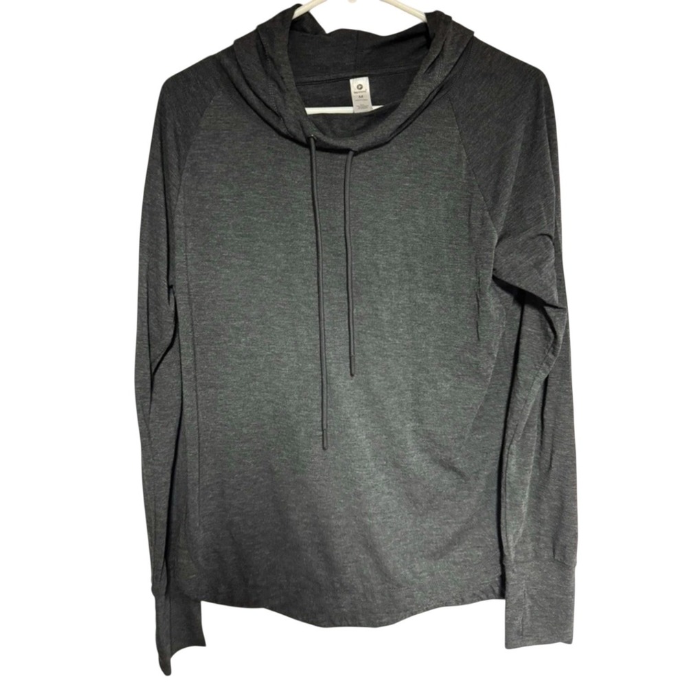 90 Degree By Reflex Charcoal Gray Hoodie